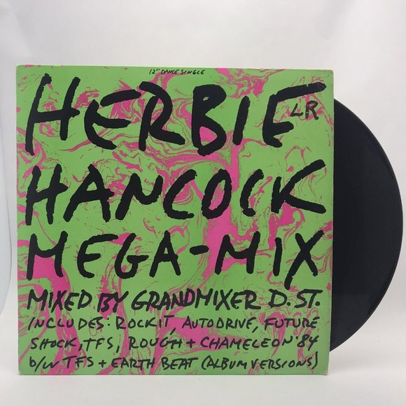 Herbie Hancock - Mega-Mix 12” Single 1984 Columbia EX/EX - Picture 1 of 1
